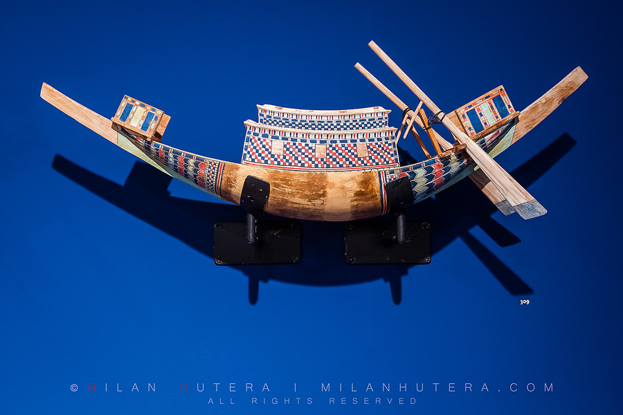 One of Tutankhamun’s boats (a scaled down model)