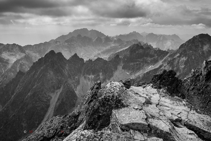 Jagged Peaks There are only two places with higher elevation in Slovakia than Lomnicky stit. It's altitude of 2633 meters (8639 ft.) provides excellent sceneries even in less than ideal light.