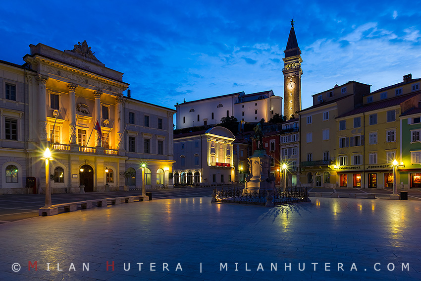 Dawn in Piran, Slovenia