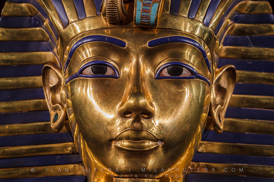 The face of Tutankhamun