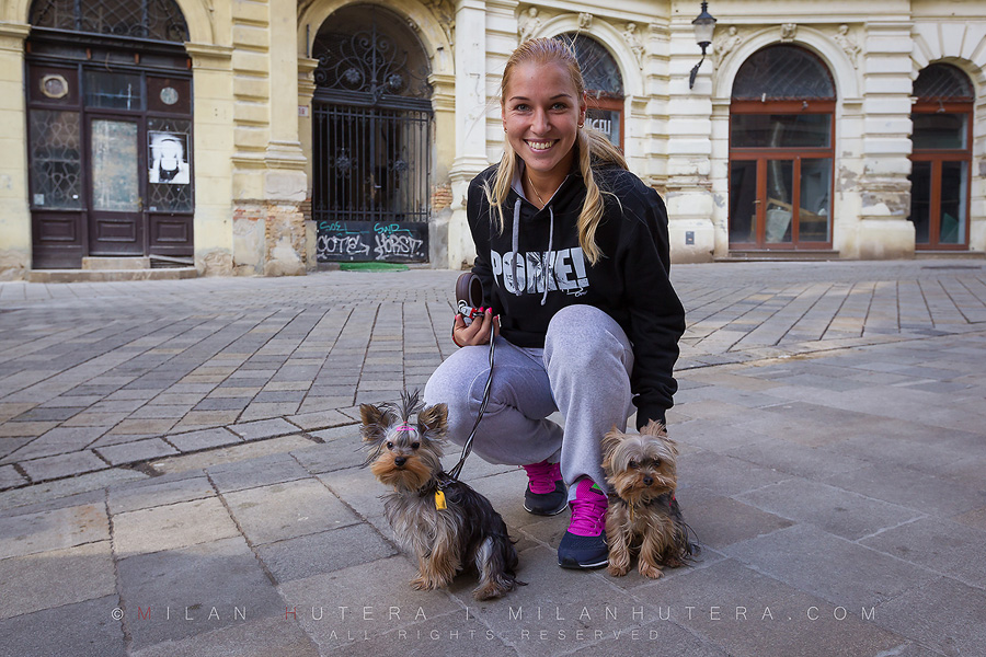 Dominika and her Puppies