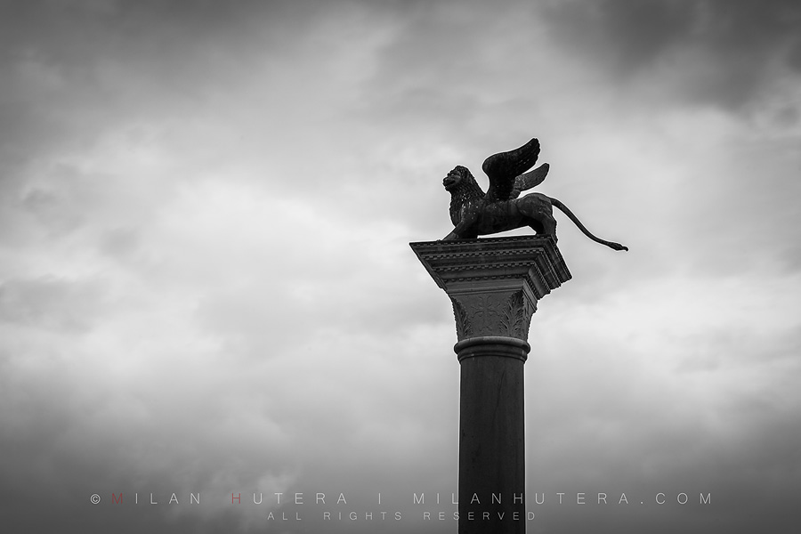 Lion of Venice and Clouds