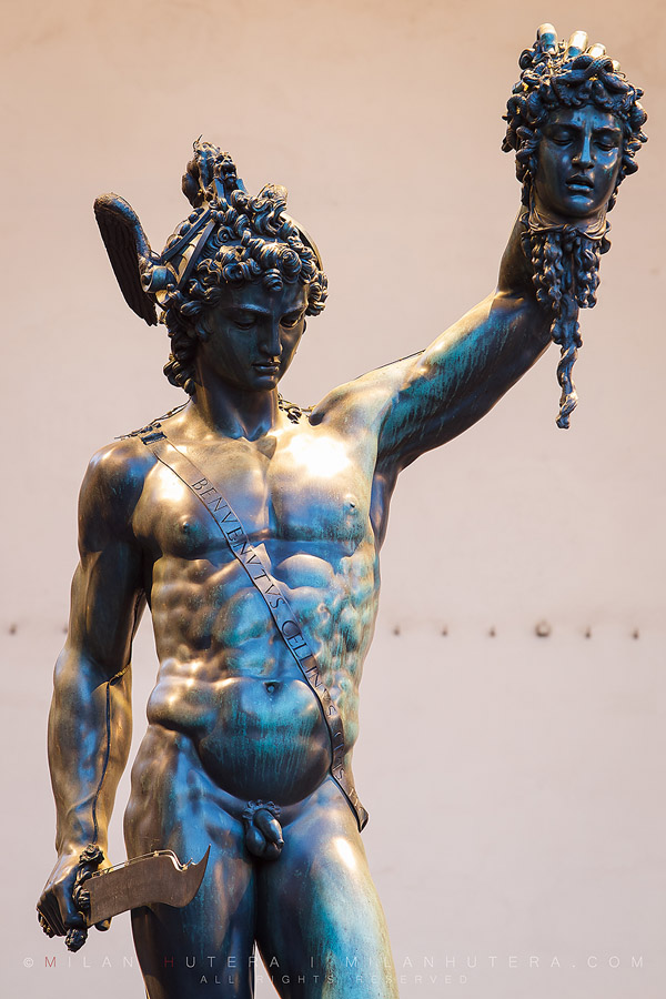 Perseus with the head of Medusa, Florence, Italy