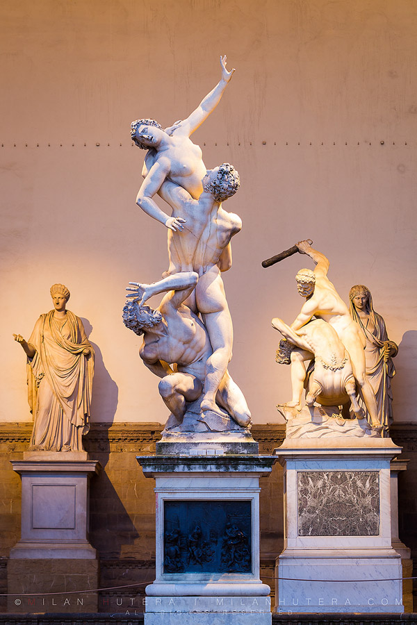 The Rape of the Sabine Women, Loggia dei Lanzi, Florence, Italy