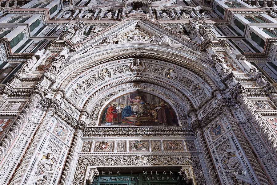 Santa Maria del Fiore Entrance, Florence, Italy