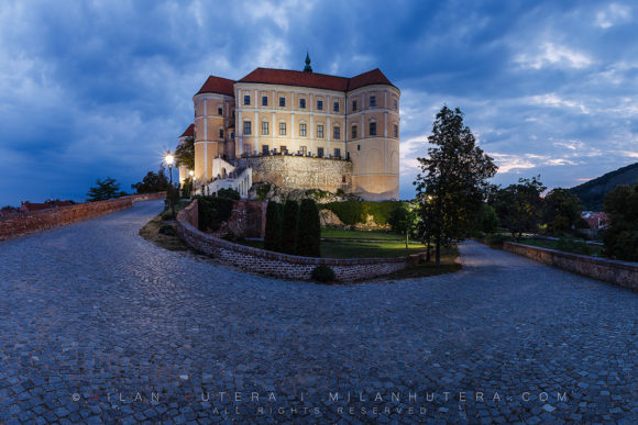 Mikulov Castle Dawn, Moravia, Czech Republic