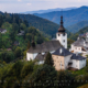 A quiet September morning on the overlook of Spania Dolina, one of the most unique villages of Slovakia. Spania Dolina is an ancient mining village, located just north of Banska Bystrica in Central Slovakia. It was the source of copper ore and the first mining operations took place in 11th century. To this day, the village and surrounding areas hold about 80 buildings and devices dedicated to mining. The Church of Transfiguration is center of the village.