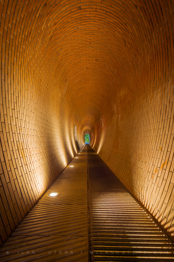 jeleni-prikop-tunel-prague-czech-republic-2025 A symmetric view of Jelení příkop tunel at Prague Castle