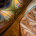 Ornate Art Nouveau ceiling murals on the Vyšehrad Basilica vaults in Prague, painted by František Urban and Marie Urbanová.