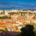 Split panorama from Marjan Hill with the historic centre, Cathedral of Saint Domnius, Riva waterfront and mountains in the background